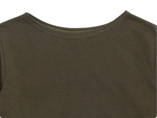 TATAMIZE Boatneck Shirt OLIVE