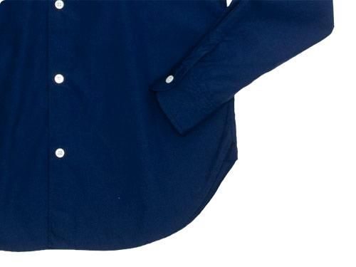blanc round collar school shirts NAVY