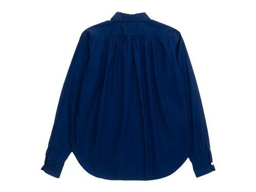 blanc round collar school shirts NAVY
