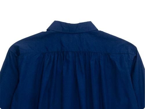 blanc round collar school shirts NAVY
