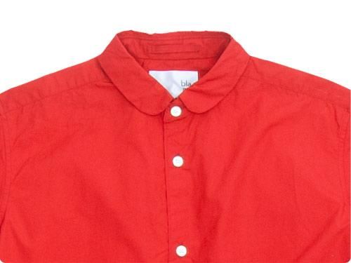 blanc round collar school shirts RED