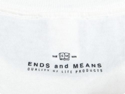 ENDS and MEANS Floating Tee WHITE