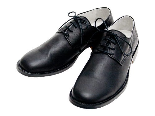 TOUJOURS（トゥジュー） Sheep Leather Oxford Shoes BLACK 【DM24XA01