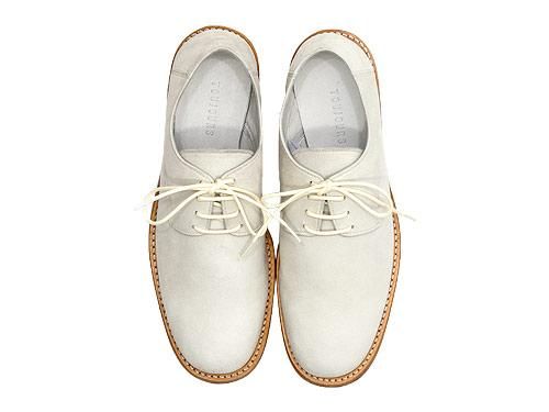 TOUJOURS Nubuck Oxford Shoes WHITE