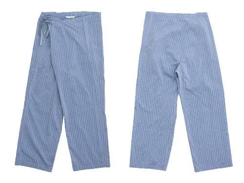 TOUJOURS（トゥジュー） String Wrap Pants BLUE STRIPE