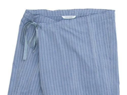 TOUJOURS（トゥジュー） String Wrap Pants BLUE STRIPE