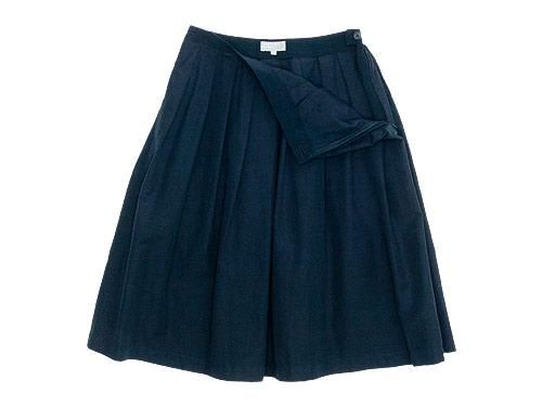 MARGARET HOWELL YARN DYED COTTON LINEN SKIRT 120NAVY ̥ǥ