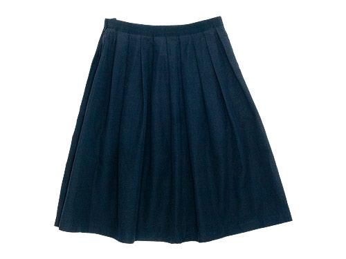 MARGARET HOWELL YARN DYED COTTON LINEN SKIRT 120NAVY ̥ǥ