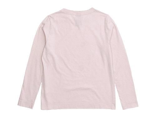 homspun 天竺長袖Tシャツ 薄ピンク homspun 通販・取扱い rusk