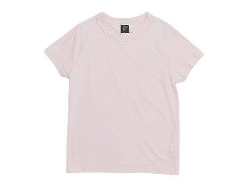 homspun(ホームスパン) 天竺半袖Tシャツ 薄ピンク