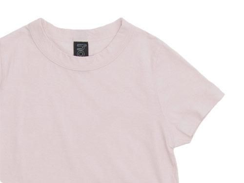 homspun(ホームスパン) 天竺半袖Tシャツ 薄ピンク homspun