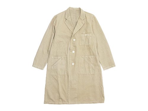 THE HINOKI オーガニックコットンチノクロス アトリエコート BEIGE