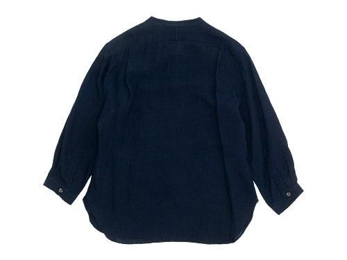MARGARET HOWELL FINE LINEN NO COLLAR SHIRTS 120NAVY̥ǥ