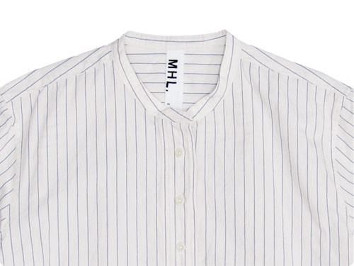 MHL. COTTON WIDE STRIPE P/O SHIRTS 035ECRU ̥ǥ