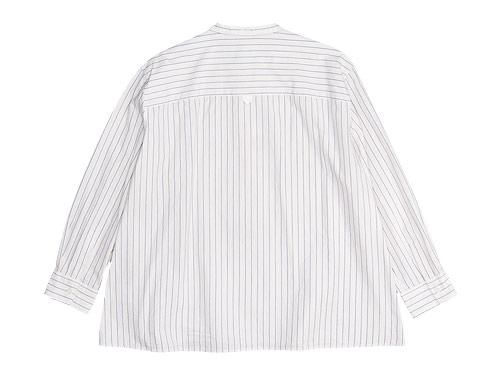 MHL. COTTON WIDE STRIPE P/O SHIRTS 035ECRU ̥ǥ