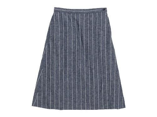 MHL. ROUGH COTTON LINEN SHIRTING SKIRT 123NAVY ̥ǥ
