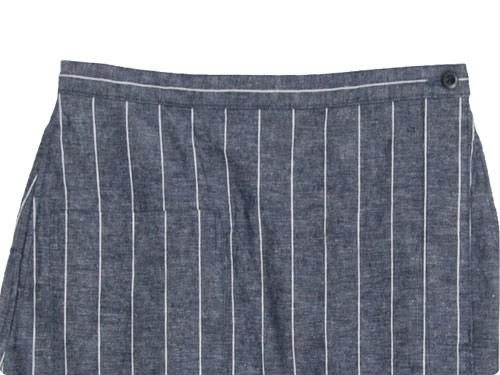 MHL. ROUGH COTTON LINEN SHIRTING SKIRT 123NAVY ̥ǥ