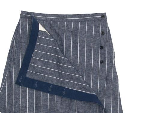 MHL. ROUGH COTTON LINEN SHIRTING SKIRT 123NAVY ̥ǥ