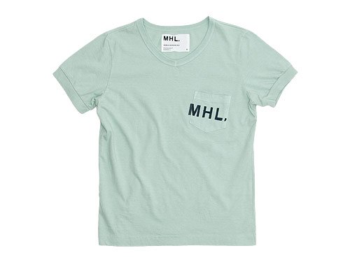 MHL. PRINTED JERSEY LOGO T 145MINT 〔レディース〕