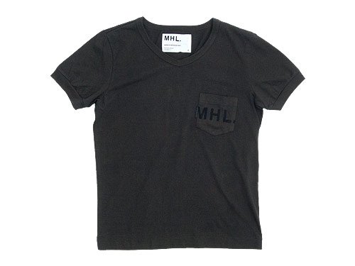 MHL. PRINTED JERSEY LOGO T 053DARK CHOCOLATE 〔レディース〕 MHL.通販・取扱い rusk（ラスク）