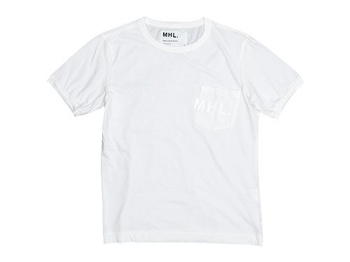 MHL. PRINTED JERSEY LOGO T 030WHITE〔メンズ〕 MHL.通販・取扱い