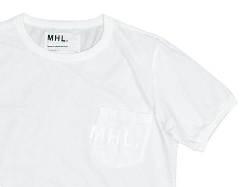 MHL. PRINTED JERSEY LOGO T 030WHITE̥󥺡