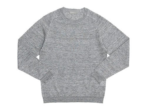 MARGARET HOWELL（マーガレットハウエル） MELANGE LINEN KNIT 020GRAY