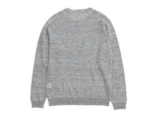 MARGARET HOWELL MELANGE LINEN KNIT 020GRAY ̥󥺡