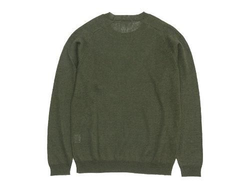 MARGARET HOWELL MELANGE LINEN KNIT 180DARK OLIVE ̥󥺡
