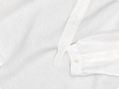 MARGARET HOWELL SHIRTING LINEN NO COLLAR P/O SHIRTS 030WHITE ̥󥺡