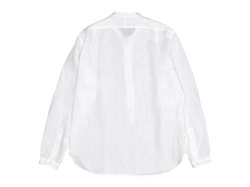 MARGARET HOWELL SHIRTING LINEN NO COLLAR P/O SHIRTS 030WHITE ̥󥺡