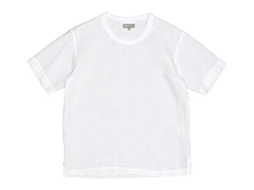 MARGARET HOWELL SHIRTING LINEN T-SHIRTS 030WHITE 〔メンズ〕