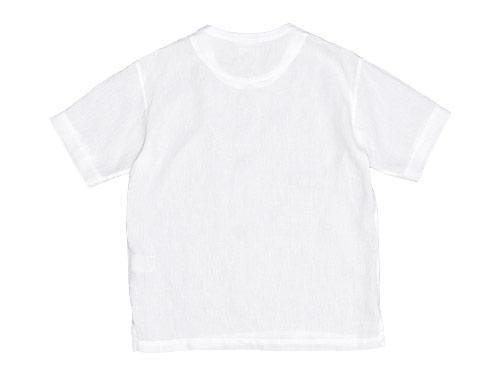 MARGARET HOWELL SHIRTING LINEN T-SHIRTS 030WHITE ̥󥺡