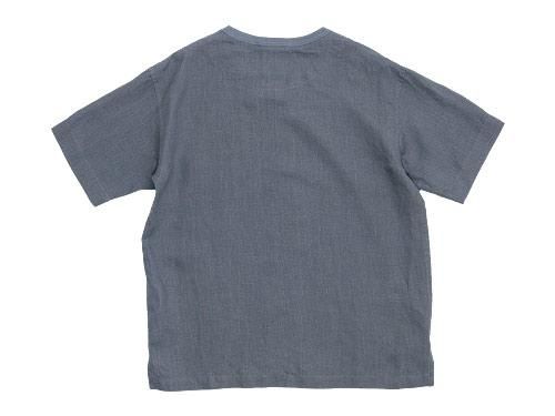 MARGARET HOWELL SHIRTING LINEN T-SHIRTS 022GRAY ̥󥺡