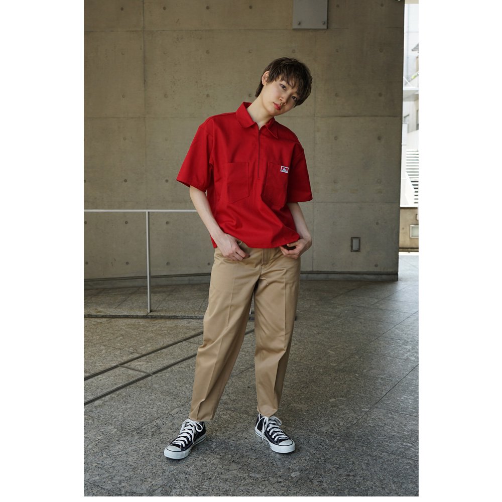 BEN DAVIS（ベンデイビス） 【HALF ZIP S/S SHIRTS】半袖ハーフジップ