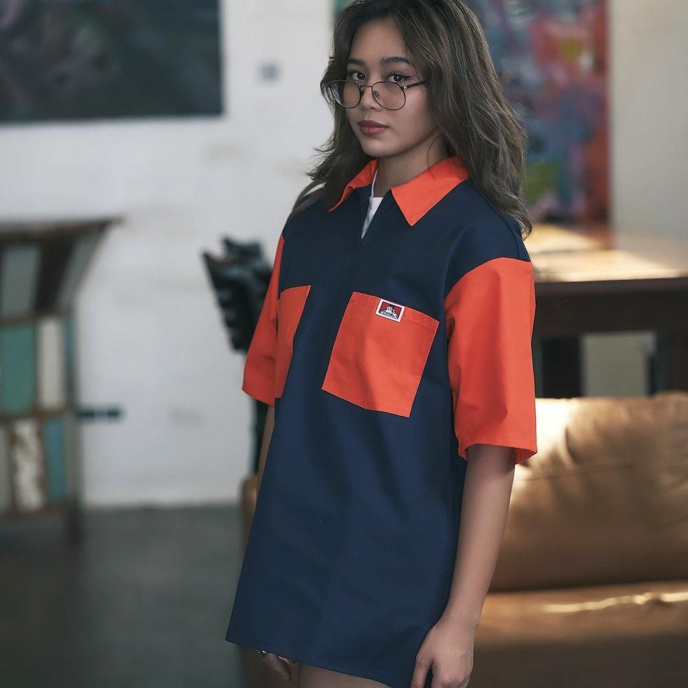 【2024】お歳暮・冬ギフト COLOR 【2TONE DAVIS（ベンデイビス） BEN HALF SHIRTS S/S ZIP トップス