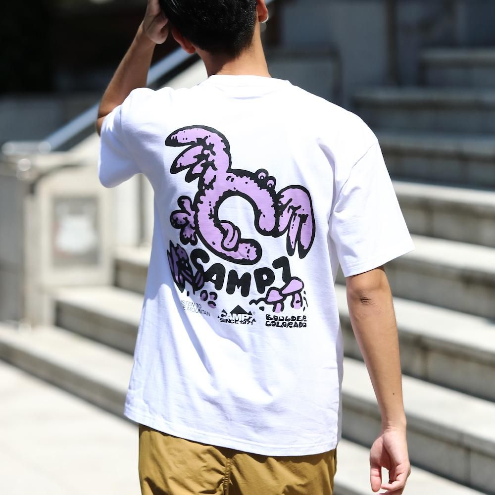 CAMP7【PRINT S/S TEE】プリントTシャツ（抗菌防臭・UVカット）