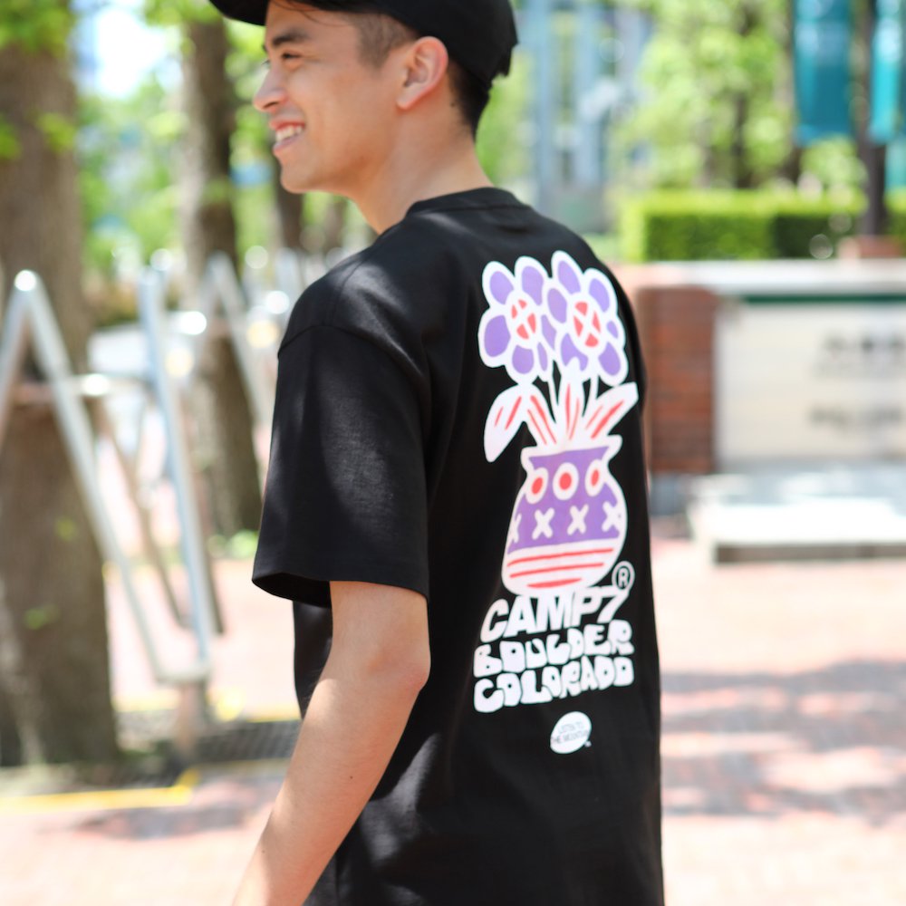 CAMP7【PRINT S/S TEE】プリントTシャツ（抗菌防臭・UVカット）