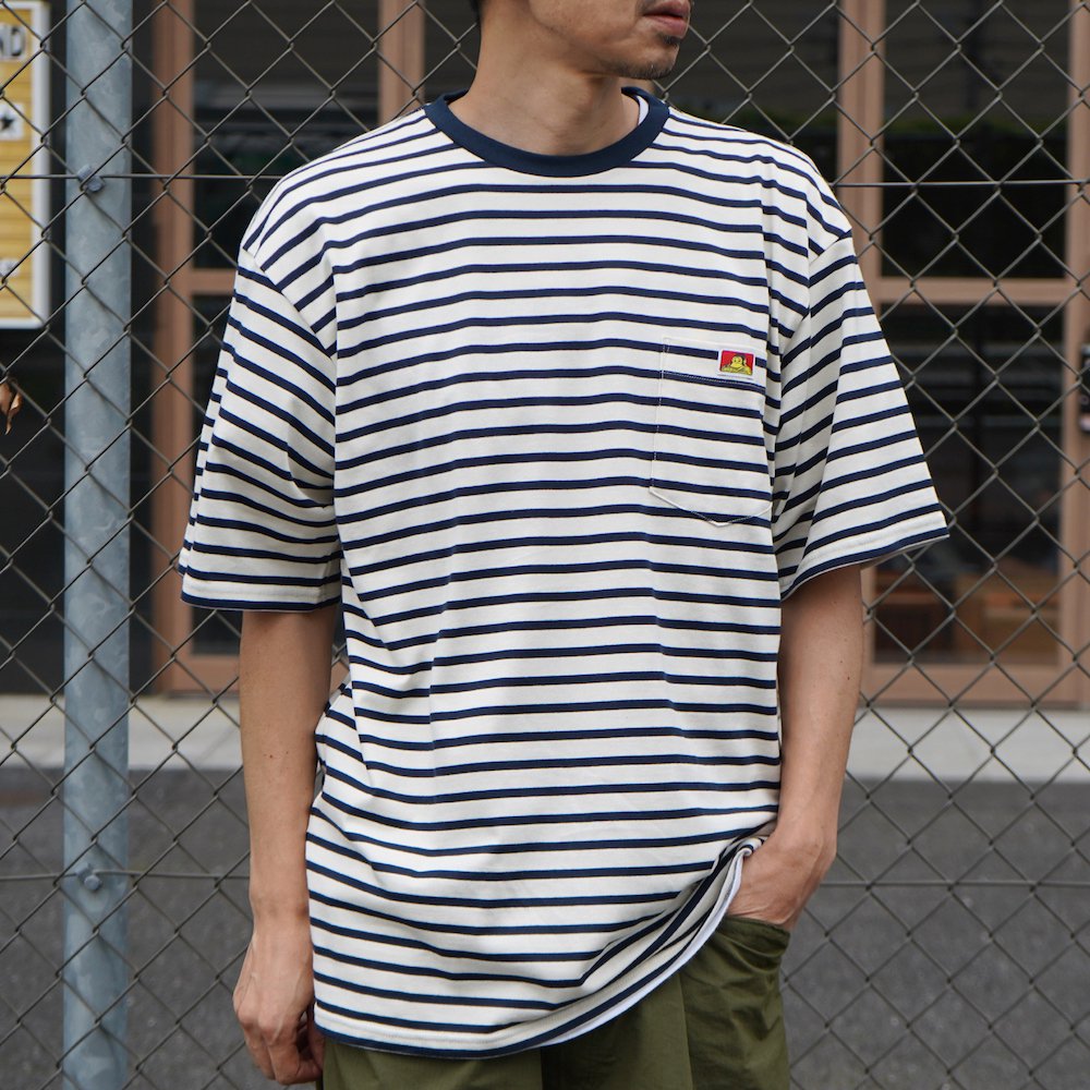 BEN DAVIS（ベンデイビス）【BORDER POCKET TEE】ボーダーポケットTシャツ