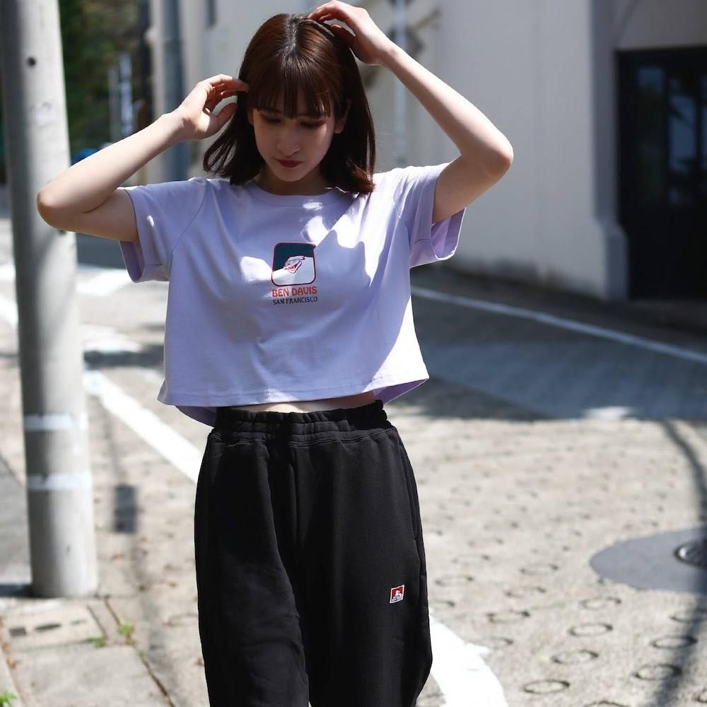 Ben Davis ベンデイビス Ladies Short Print Tee レディースショート丈プリントtシャツ 抗菌防臭 Ben Davis ベンデイビス Ladies Short Print Tee レディースショート丈プリントtシャツ 抗菌防臭