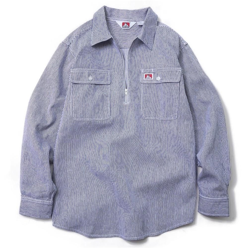 BEN DAVIS USA【HEAVY WEIGHT HALF ZIP SHIRTS】ヘビーウェイトハーフジップシャツ