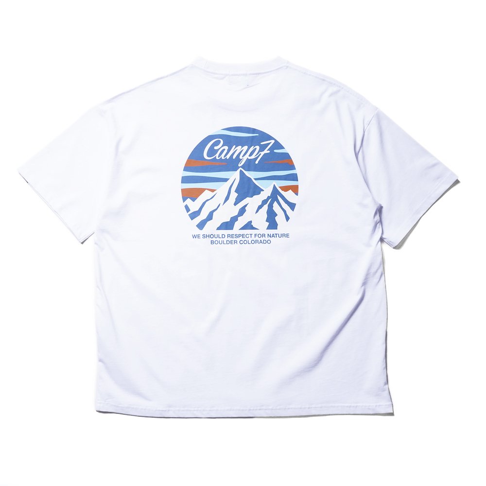 CAMP7【RECYCLE COTTON PRINT TEE】プリントTシャツ（抗菌防臭・リサイクルコットン）