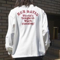 <img class='new_mark_img1' src='https://img.shop-pro.jp/img/new/icons12.gif' style='border:none;display:inline;margin:0px;padding:0px;width:auto;' />BEN DAVISPRINT LONG SLEEVE TEEۥץĹµT