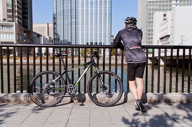 自転車 マウンテンバイク 完成品 おしゃれ オシャレ 26インチ 21段変速 スタンド シティ ブロックタイヤ CAMT-042-DD ORION  オリオン 直送品 - ヤサカショップ